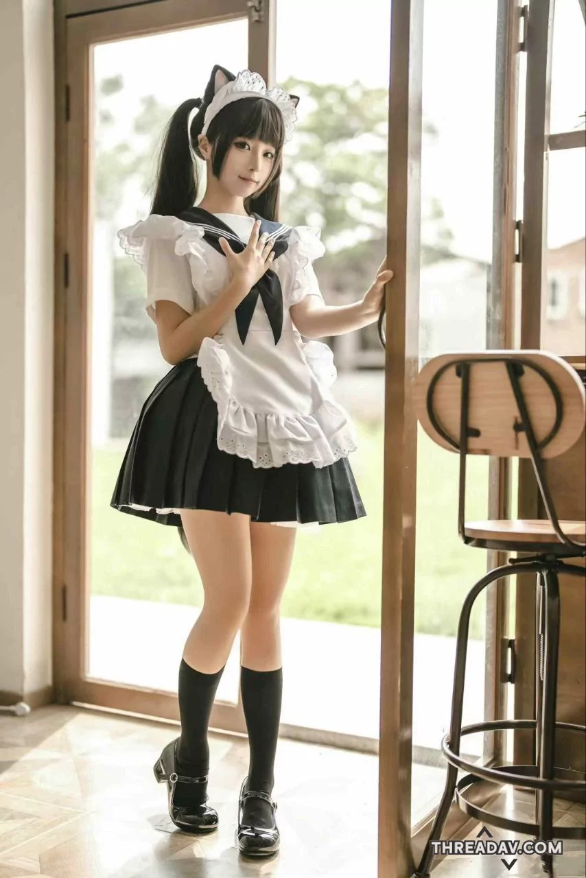 貓貓女僕裝寫真，清純萝莉系少女超可愛
