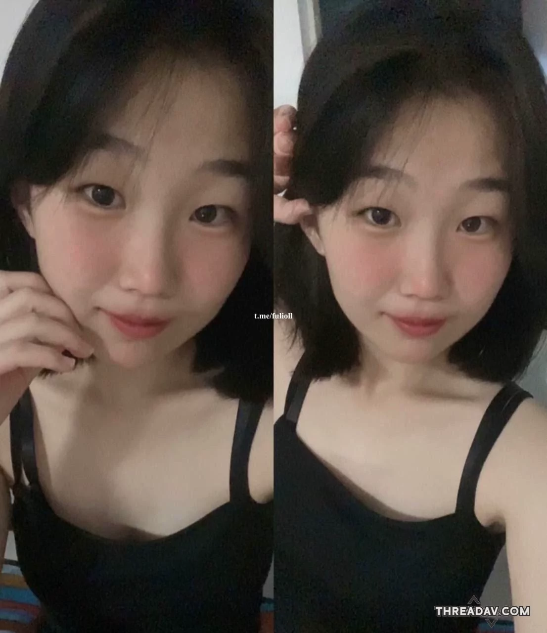 调教约啪清纯学生妹，嫩乳黑木耳、身穿小吊带，趴在镜子前撅起小肥臀，被金主狠狠抱艹