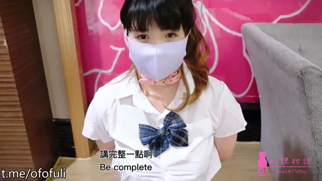  兩雙蘿利少女穿著制服雙手被上銬強迫口交，綑綁束縛後用乳夾調教