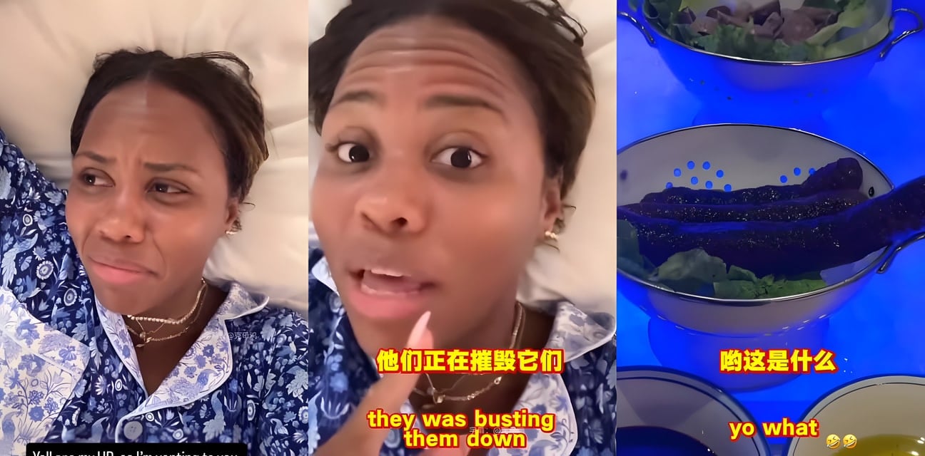美国网球辣妹泰勒·汤森德深圳酒店吐槽中国菜恶心！牛蛙甲鱼辣成野味狂欢她却阴阳怪气