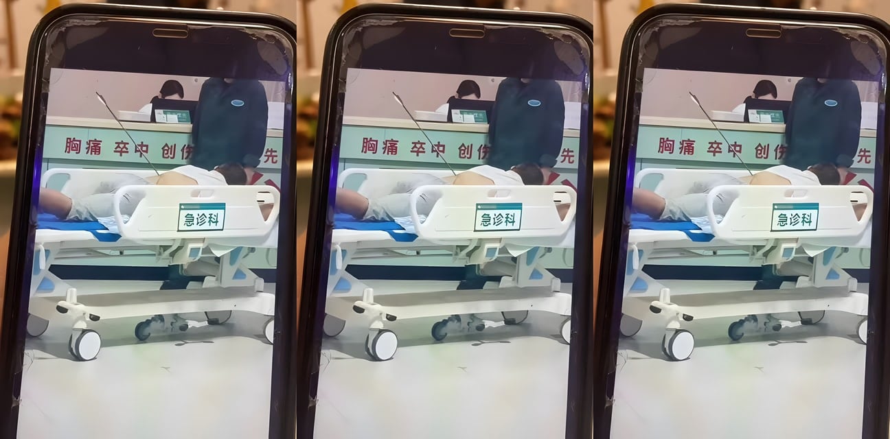 劲爆受伤！清纯少女被猛男弓箭射中私处 高潮抽搐倒地狂泄