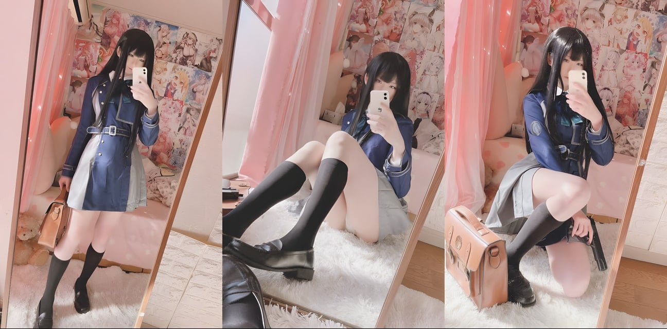 Misa习呆呆写真合集！cosplay黑丝辣妹自拍超撩人
