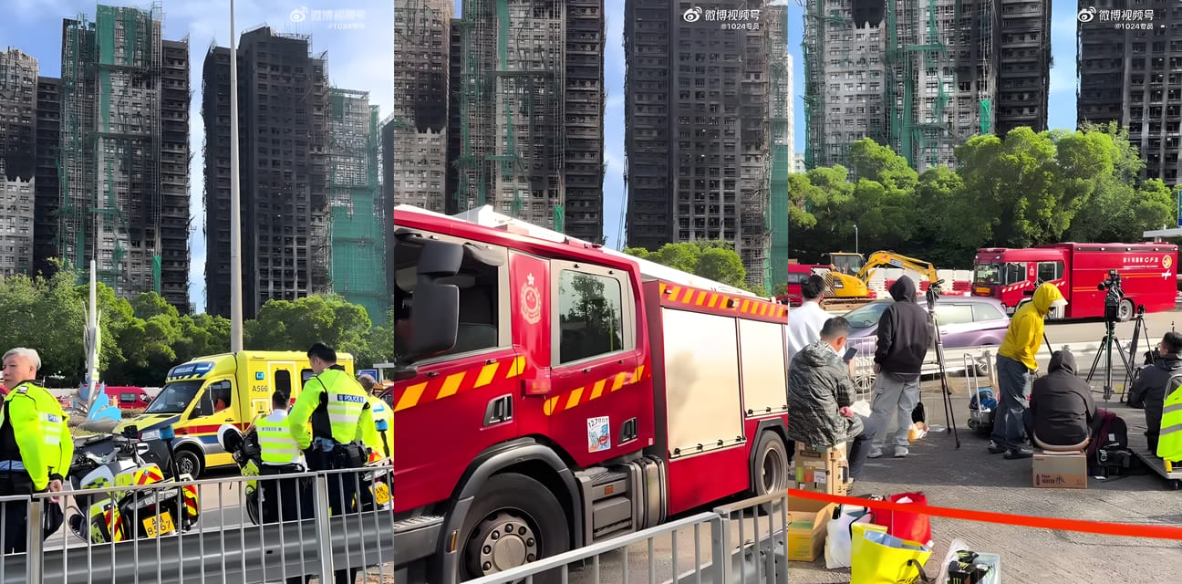 香港大埔大火已致128人遇难！消防逐层搜救盼奇迹