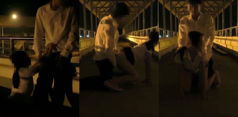 情侶天橋激吻失控！女方慘摔身亡男友當場崩潰全網震驚