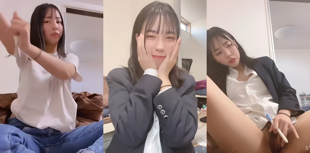 极品学生妹白T黑丝JK制服自慰！牙刷猛插嫩穴高潮抽搐汁水四溅