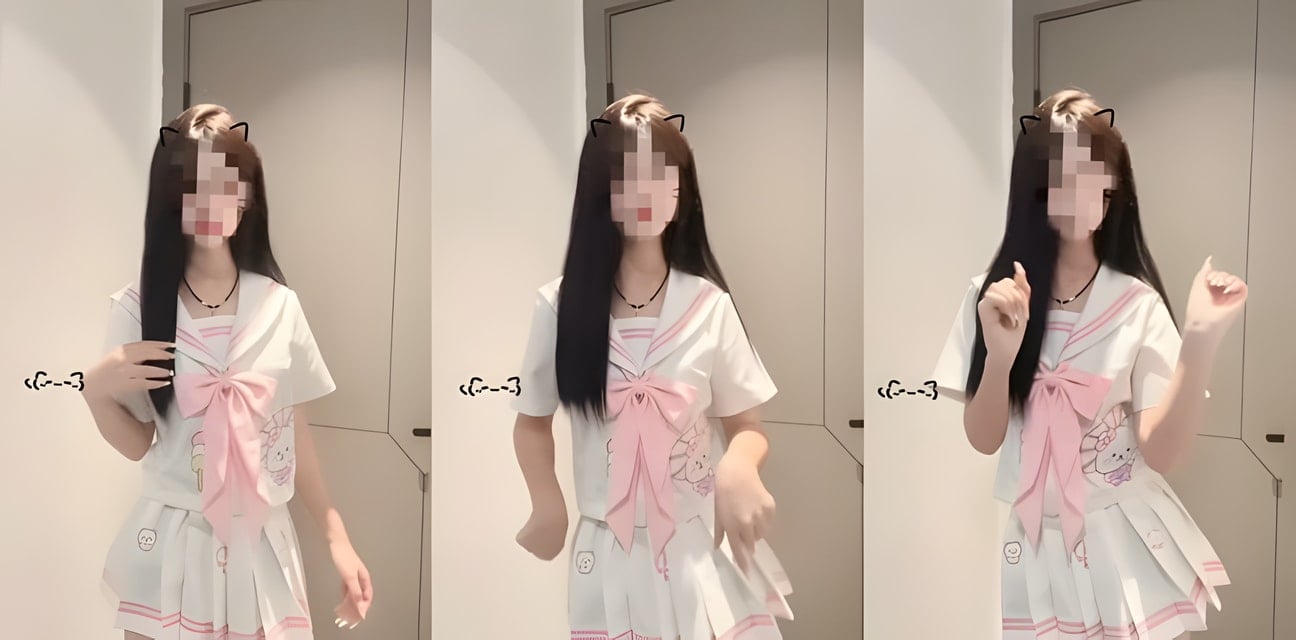 抖音风高中生反差裸舞！JK水手服巨乳摇大学生伪护士惊人曝光