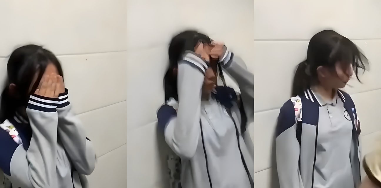 河北中学极品学生妹惨遭霸凌黑料！甜美小妹被高年级骚货群殴哭喊求饶