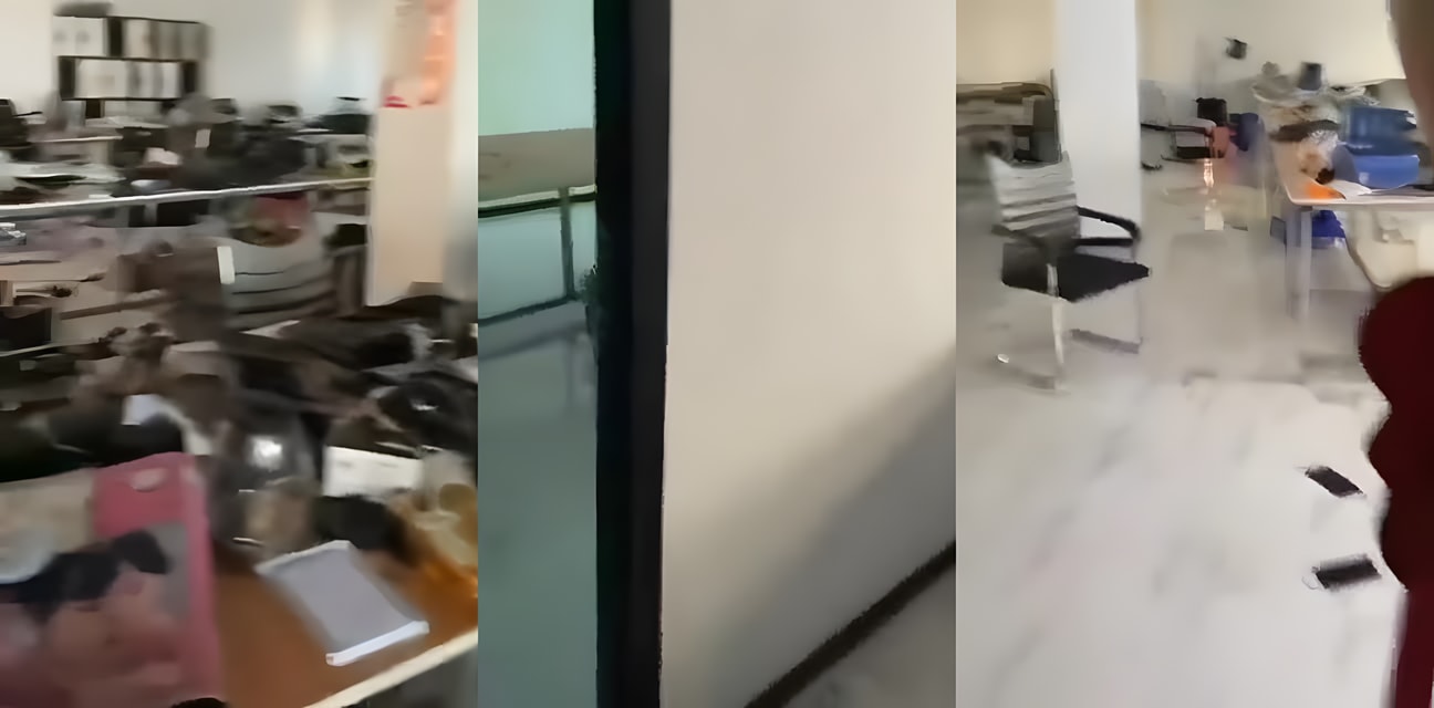 柬埔寨园区狗推大崩盘！甜美小妹裸体内射视频全曝光，人去楼空满地狼藉太惨烈