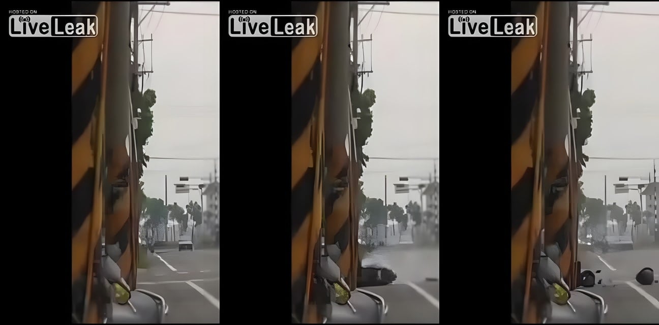 惊魂车祸现场！性感少妇车内激战被撞翻 巨乳外泄浪叫不止 全网疯传劲爆视频