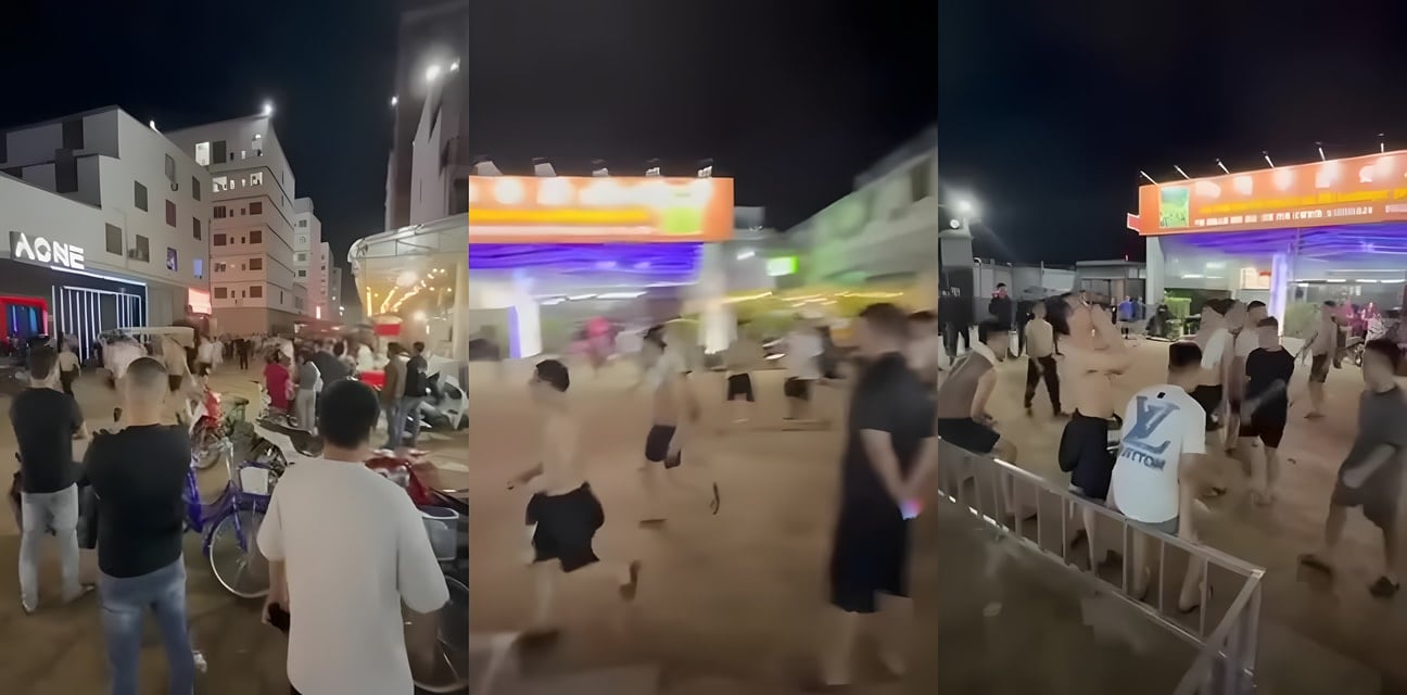 黄金城凌晨三点大乱斗！几百越南佬裸冲园区 网友偷拍劲爆内幕曝光