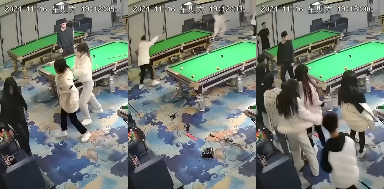 台球厅雙刀姐妹花砍人！精神小妹持刀狂砍全場炸鍋