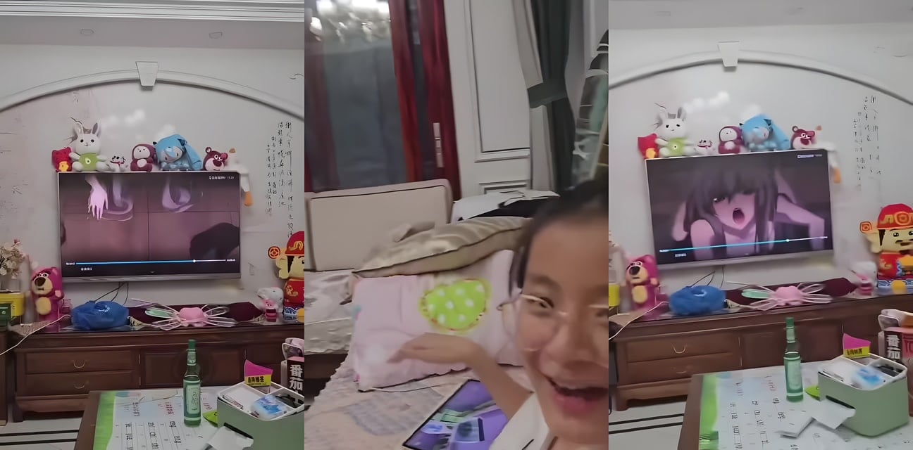 缘之空禁忌版！甜美小妹共赏黄色动漫 欲火焚身忍不住上手狂欢