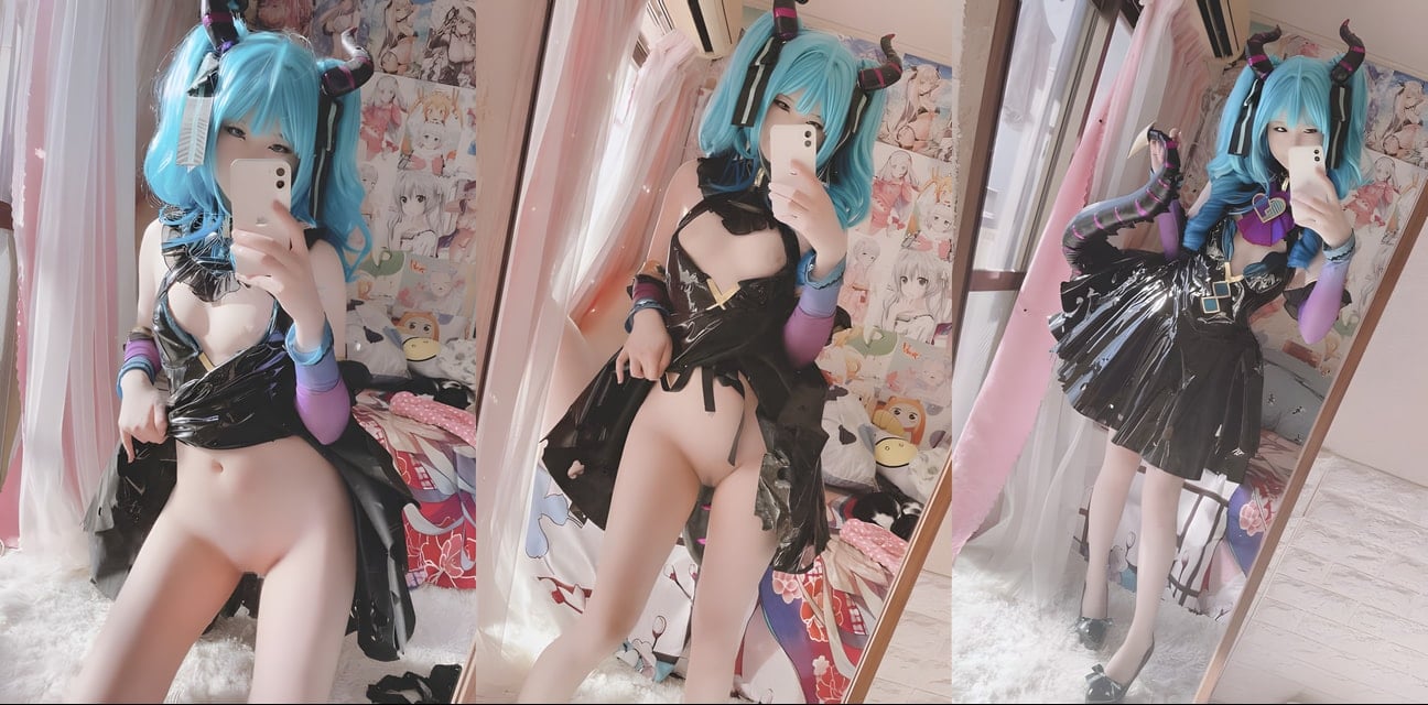 Misa习呆呆写真合集！蓝发猫娘大胆露下体自拍全曝光