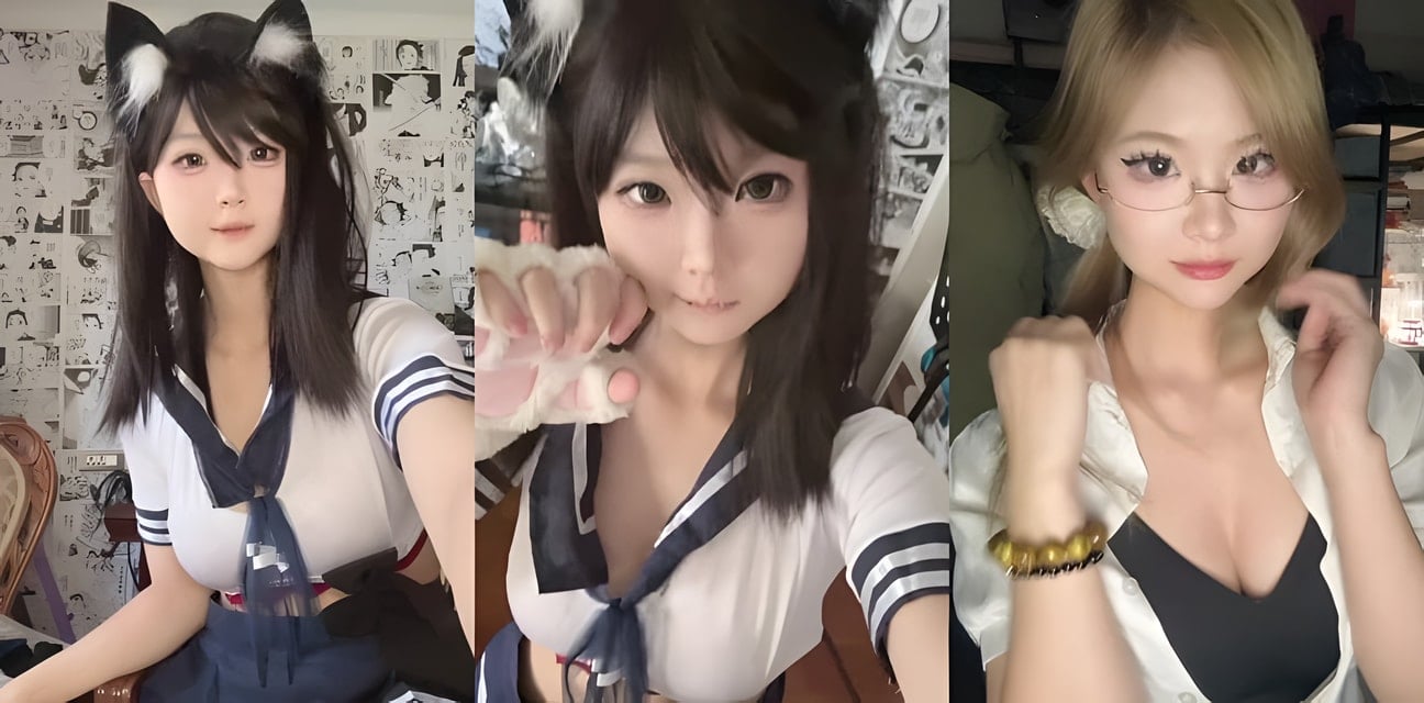 B站福利姬羊咩咩臉B同框自慰視頻曝光！