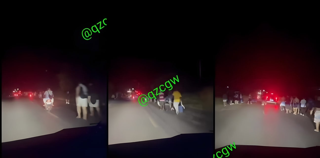 泰国轰炸柬埔寨园区！清纯少女们四散逃窜 嫩模内衣半裸街头狂奔超劲爆