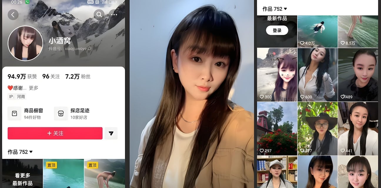 河南焦作游泳博主抖音小酒窝私拍曝光！甜美小妹勾搭精神小伙酒店狂欢内射