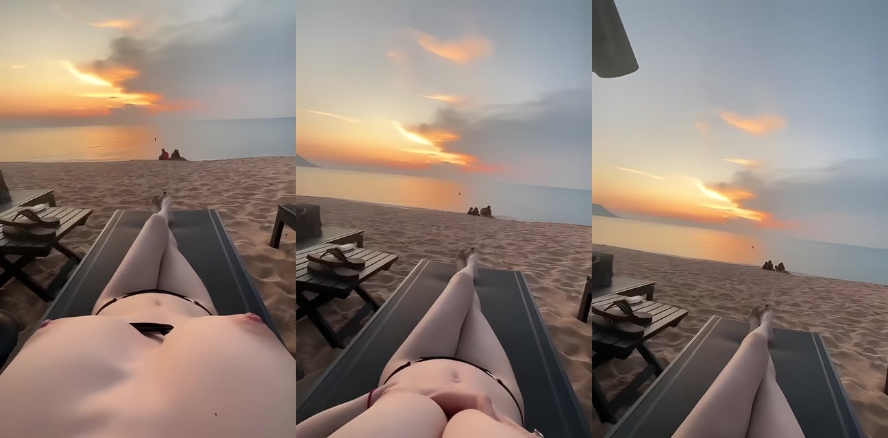 夕阳下清纯少女野外露出 勾引猛男就地狂干 高潮喷水画面太劲爆！