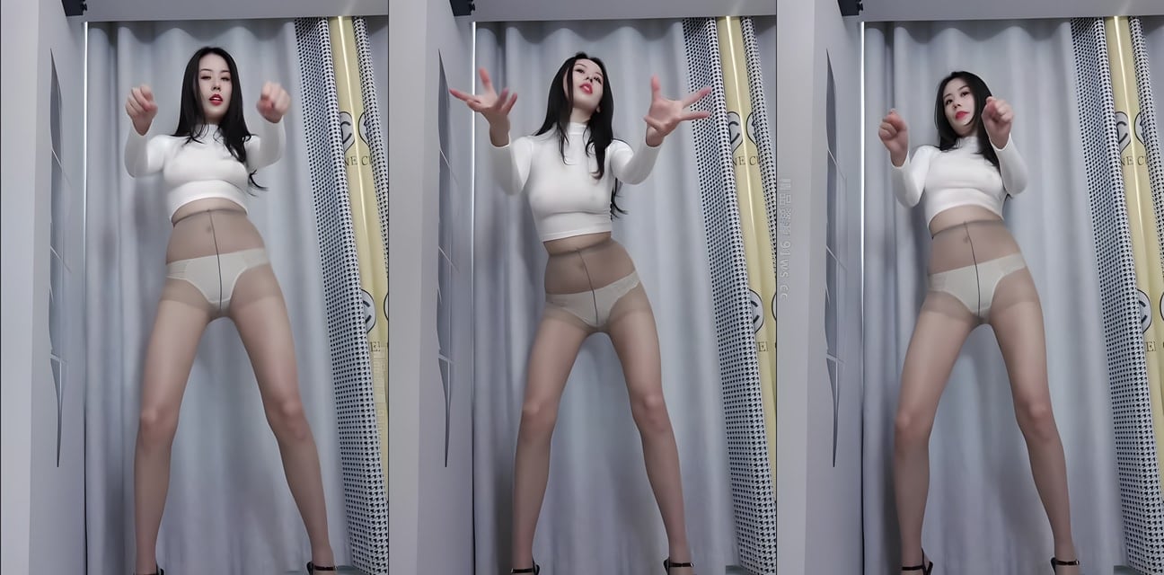KS舞团夏柏黑丝情趣制服骚舞大秀！扭臀摇乳勾魂热舞全场喷鼻血