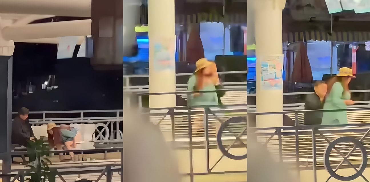 香港长洲码头六旬熟男女深夜长椅开干活春宫！翘臀抠穴直插猛烈狂欢被路人偷拍双双被捕