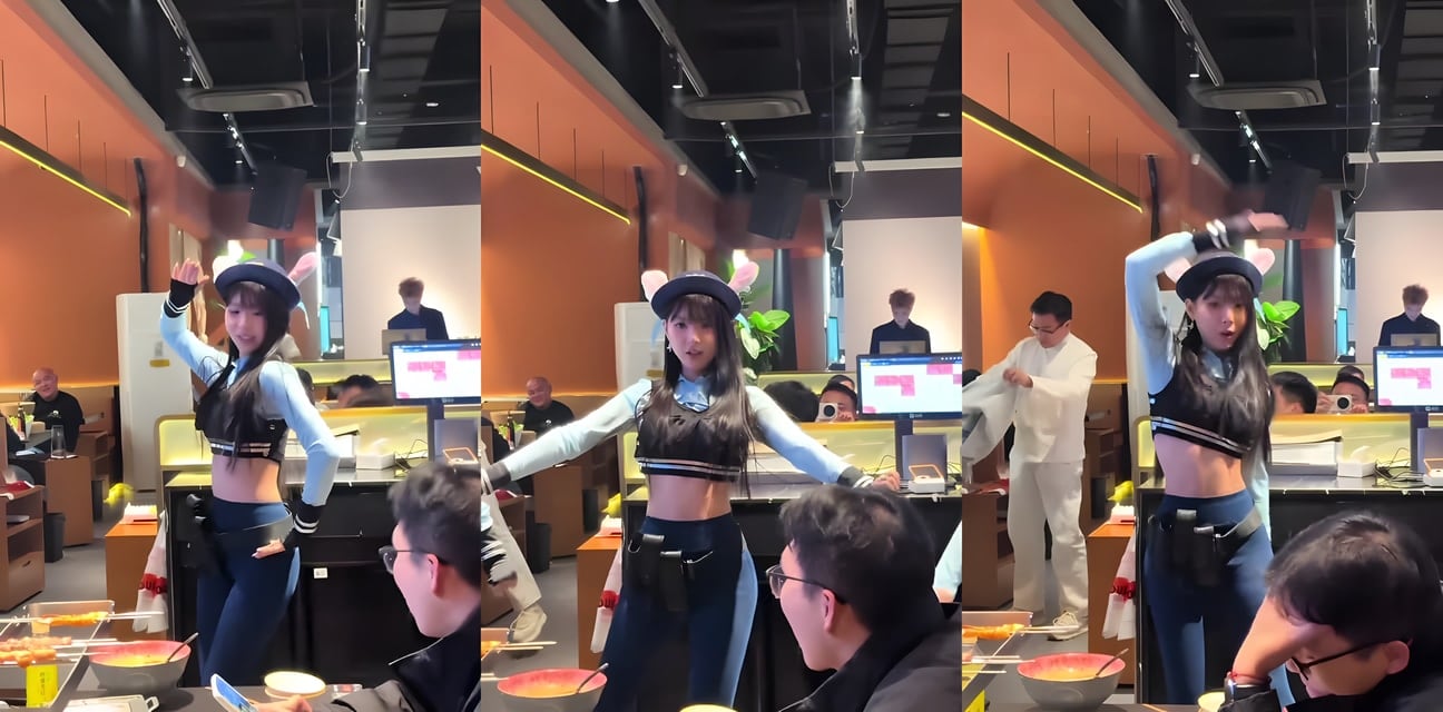 兔子警官coser热舞街头！路人直呼太劲爆
