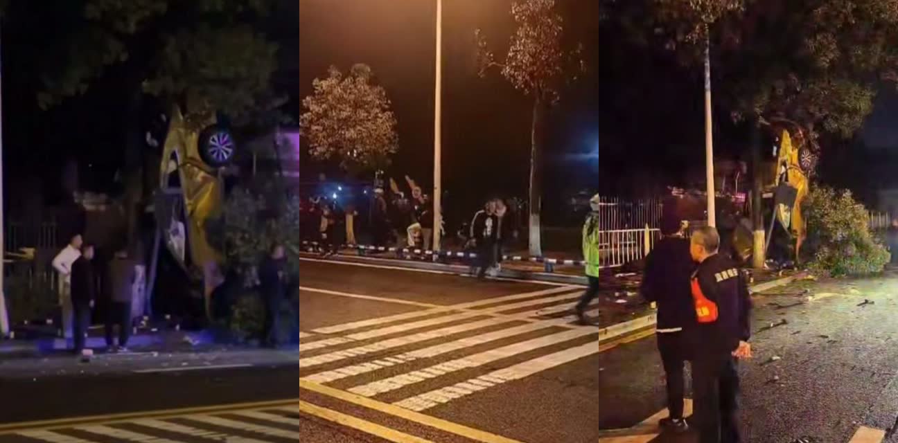 重庆开州醉驾男司机车祸倒立树边！朋友半夜救人目瞪口呆