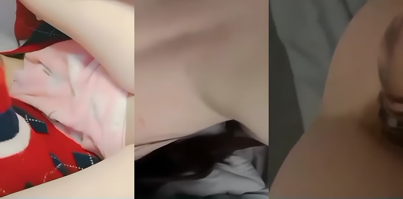 清纯学生妹宿舍自慰被学长撞见！次日直奔男生宿舍后入狂插内射高潮