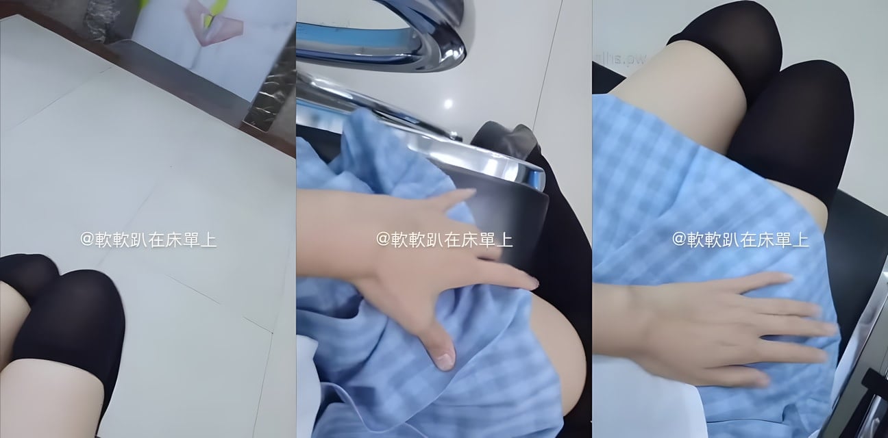 医院骚货小母狗发情求操！太浪了忍不住现场自摸求猛男上阵