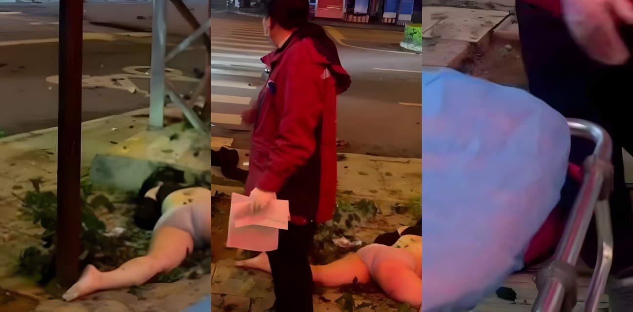 云南砚山县锦华宾馆门口醉驾撞死人血腥大瓜！闯红灯小轿车飞撞摩托 现场惨烈司机蹲大牢