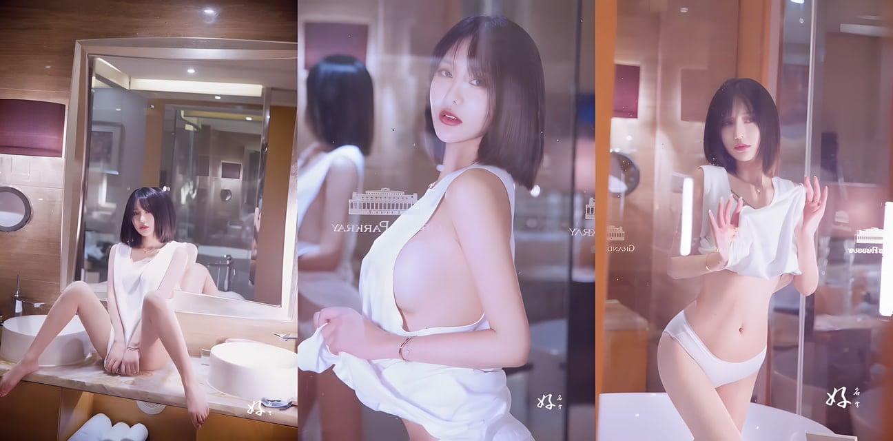 酒店浴室极品嫩模大尺度诱惑！白T暴乳翘臀坐台盆张腿勾人魂魄
