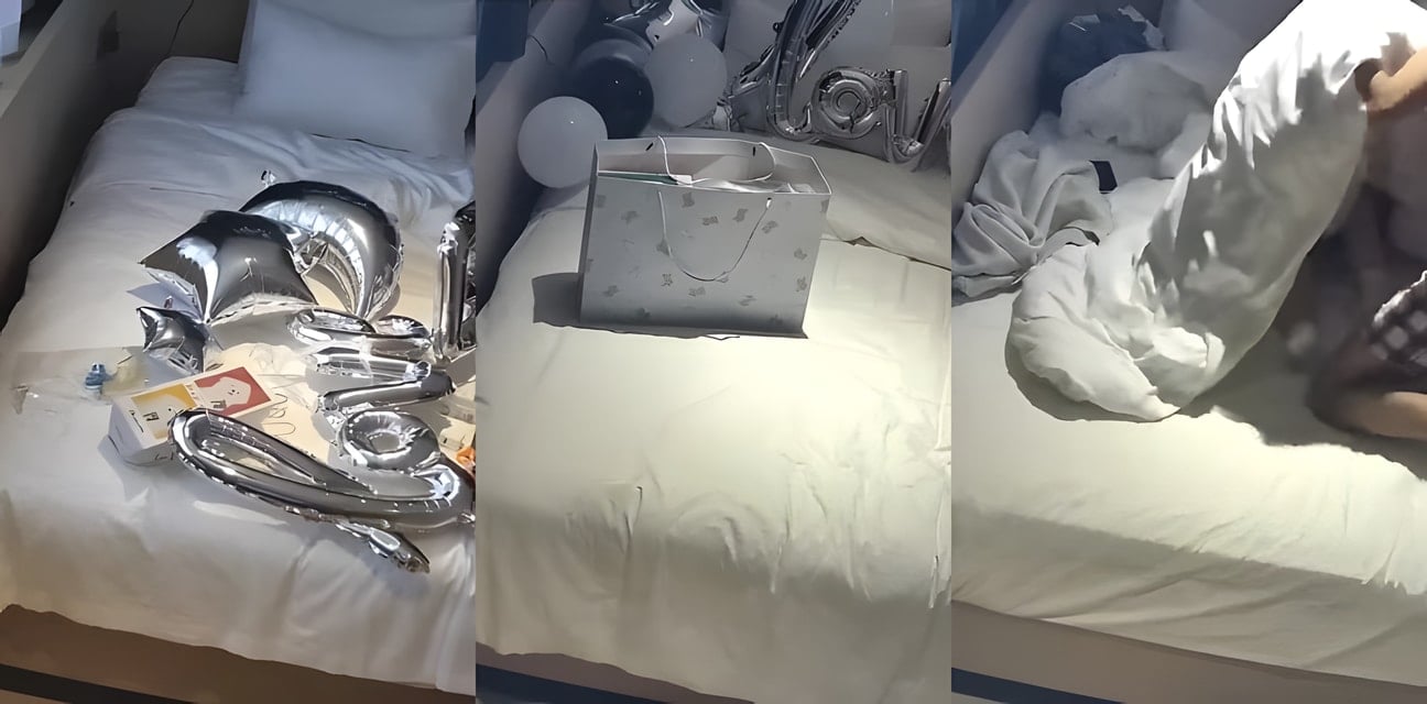 双马尾学生妹用心布置惊喜！初恋视角10点就进房间等男友