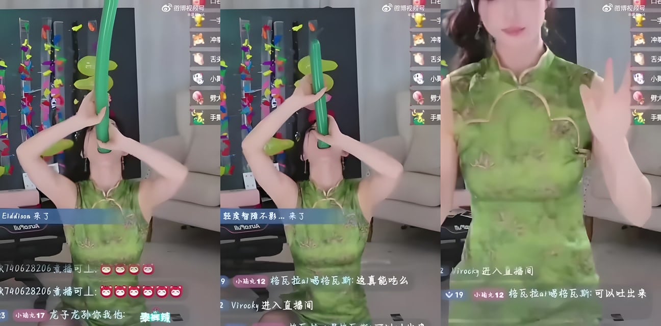 女網紅直播吞巨物挑戰嚇傻萬人！尺度突破極限全網炸鍋