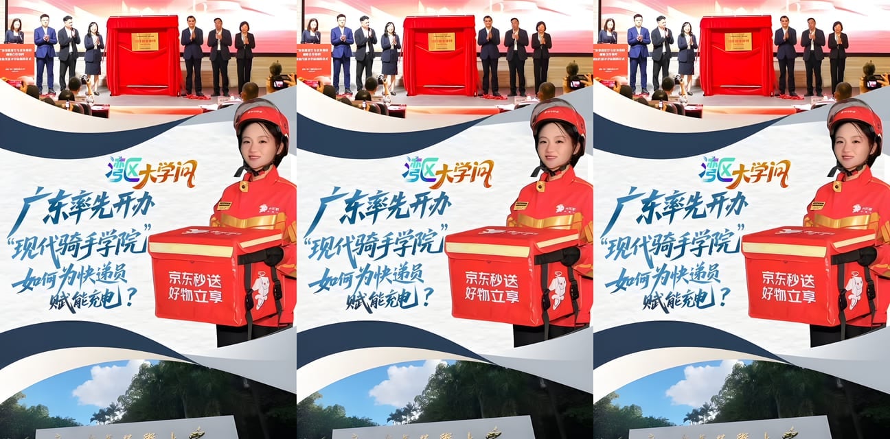 京东骑手学院广东开课！不限学历年龄10万小哥集体上大学 竟藏劲爆秘密？