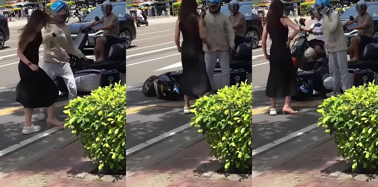 小米YU7嫩模车主剐蹭外卖小哥 怒下车拉扯衣领狂推胸肌 监控曝光全程激情冲突！