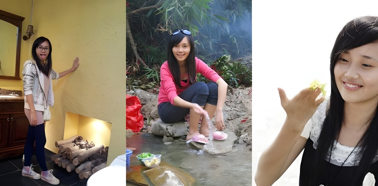 神秘眼镜妹厕所大胆摆pose！吐舌伸手全曝光