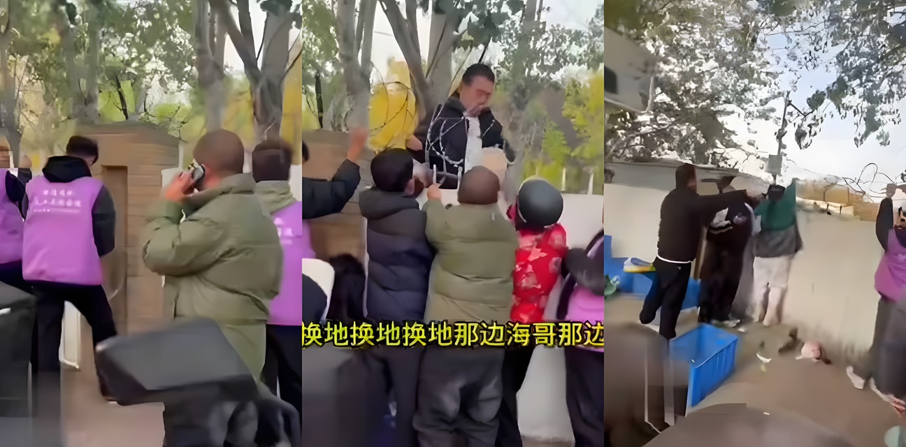 天津工业大学外卖大战升级！授权队围堵校外骑手狂喊投毒推搡拉扯学生围观狂拍