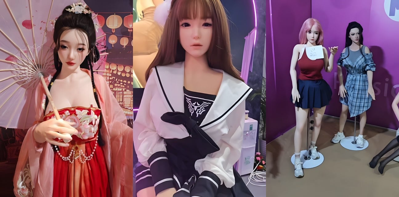 广州成人展劲爆实拍！巨乳硅胶娃娃Q弹蜜穴超逼真，随便摆高难度姿势猛干不走形