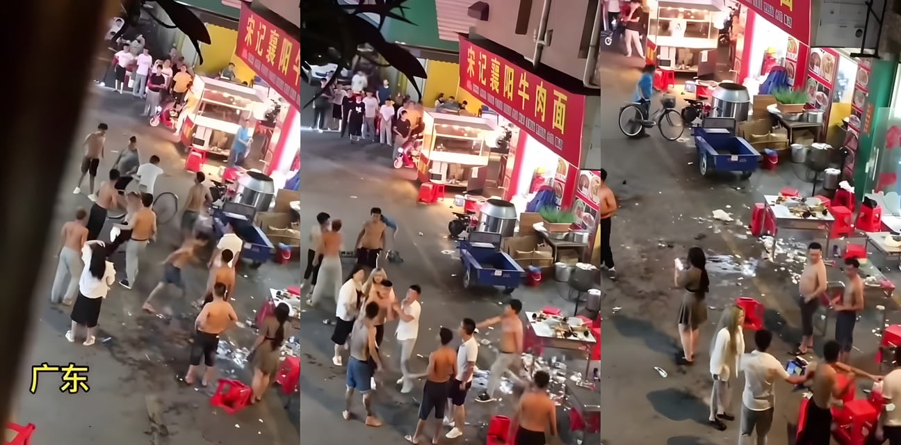 夜店狂欢打架大瓜！极品嫩模为争猛男当众撕逼 丝袜撕裂激情上演