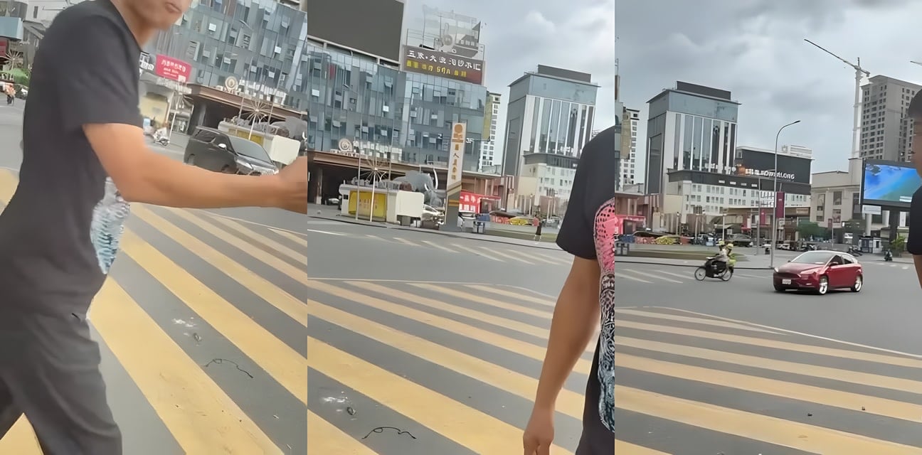 西港双狮韩国人街头疯癫大瓜！语无伦次狂喊警察 网友偷拍曝光 柬埔寨肃清行动下蚂蚁上热锅