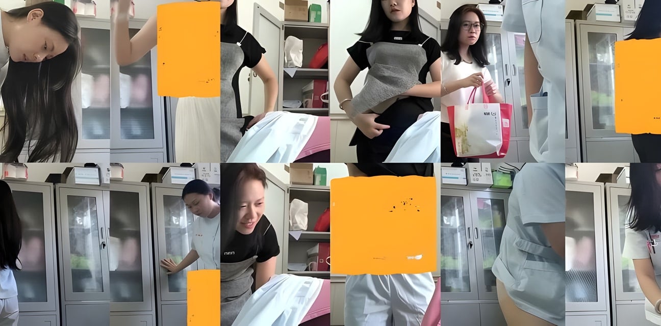 天津建华医院护士换衣偷拍流出！纹身妹子曝光