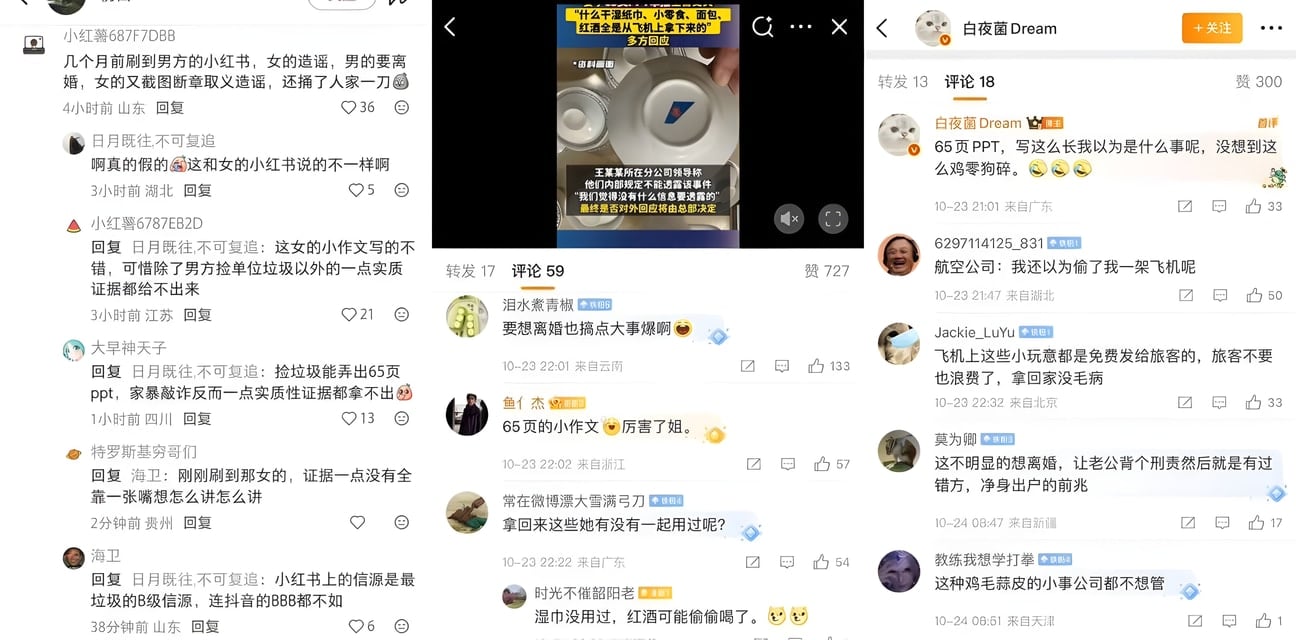 南航空警偷红酒纸巾养家被老婆65页PPT锤爆！诫勉后神反转曝光妻子出轨淫乱视频太狗血