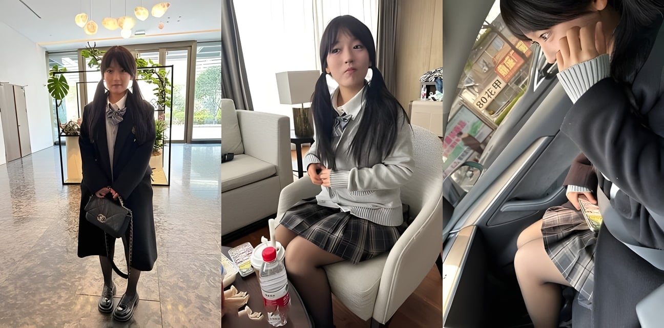马鞍山艺术系女学生冯欣果被曝金主包养！别墅套狗链多人调教