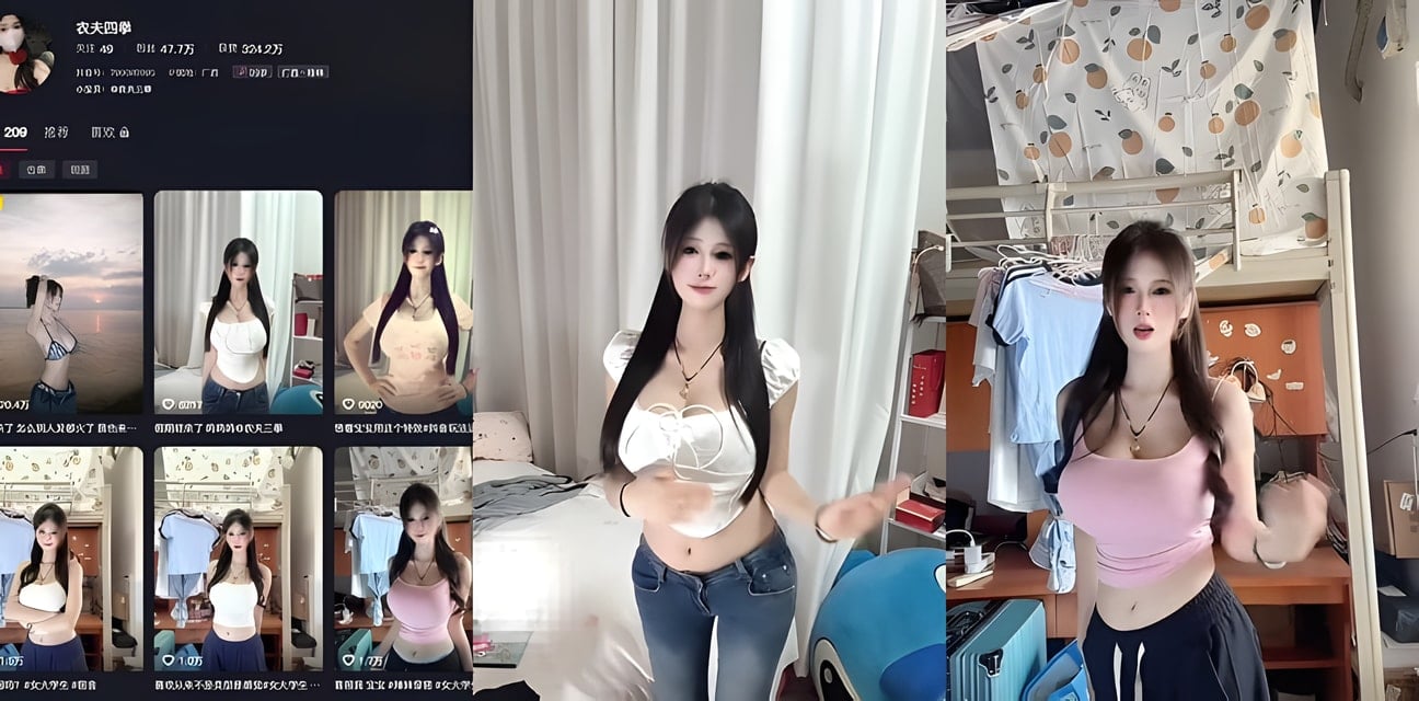 抖音高颜值网红农夫四拳大尺度私密视频流出！粉色情趣翘臀扭动超诱惑