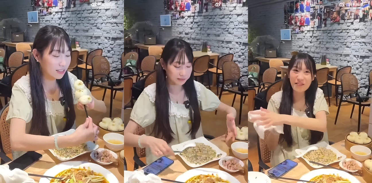 抖音爆火包子妹一口闷巨串！清纯少女私下变身浪荡外围 狂野开房内射大瓜曝光