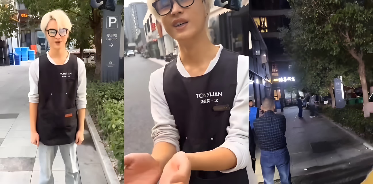 杭州青山湖街头暴怒汉子酒瓶砖头狂砸马犬！狗血淋淋惨嚎撕心裂肺围观尖叫不断