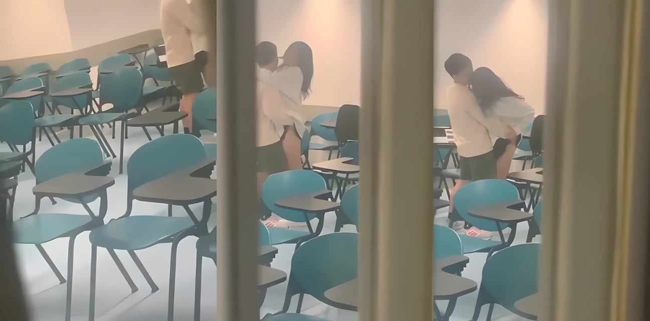 教室激情大瓜！極品學生妹課堂忍不住 直接開幹狂歡 高清視頻瘋傳