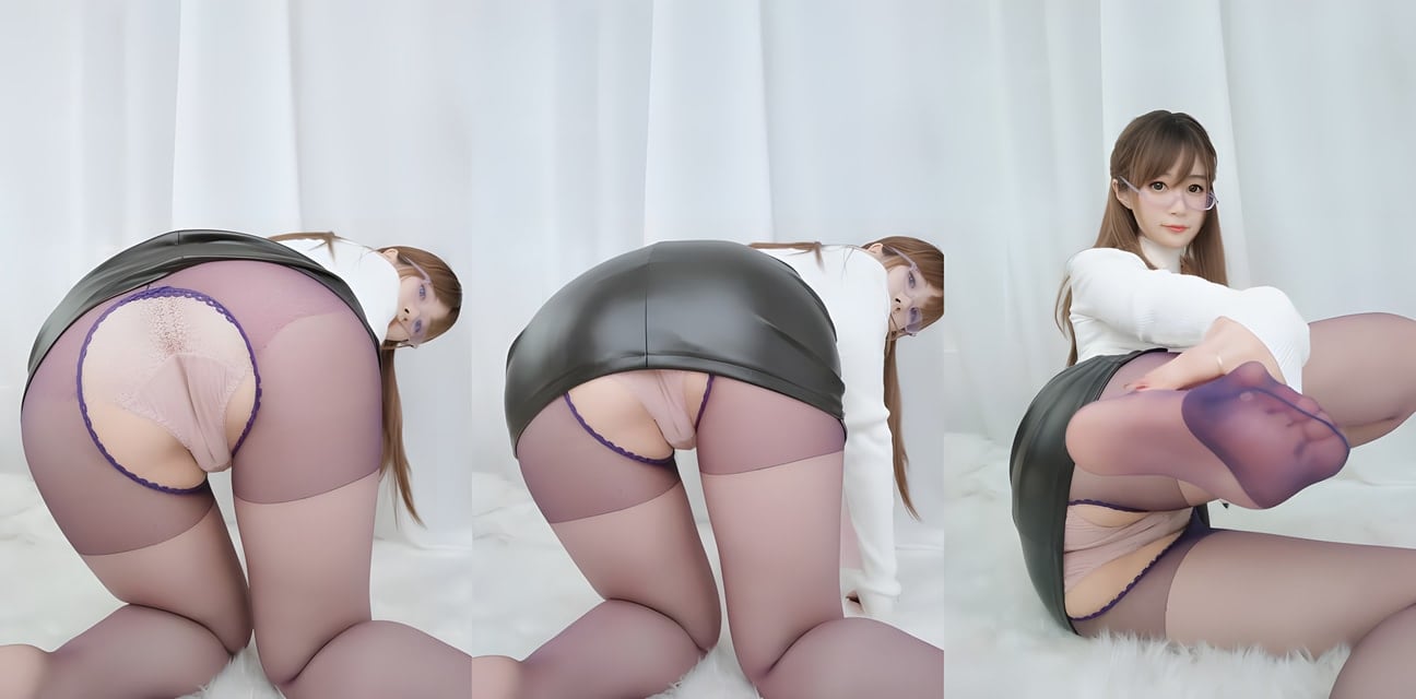 清纯少女黑丝开档撅臀超诱惑！粉嫩私处若隐若现勾魂摄魄