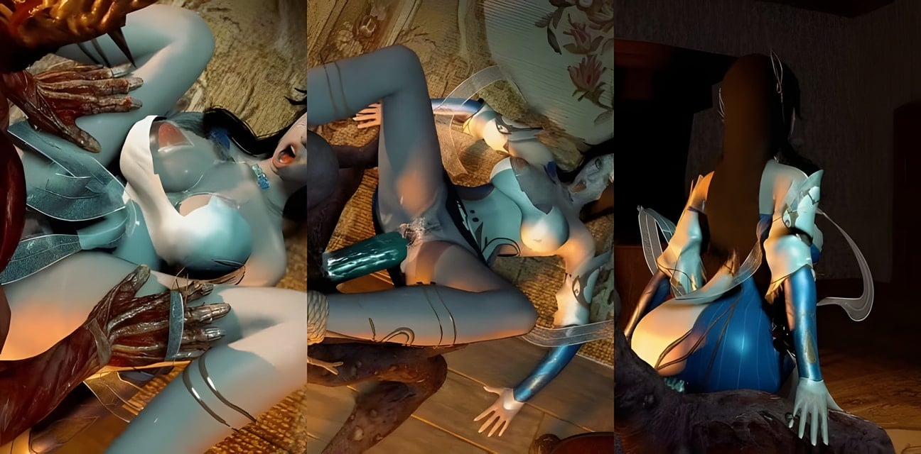 极品黑丝美熟女玄衣异种巨根凌辱中出