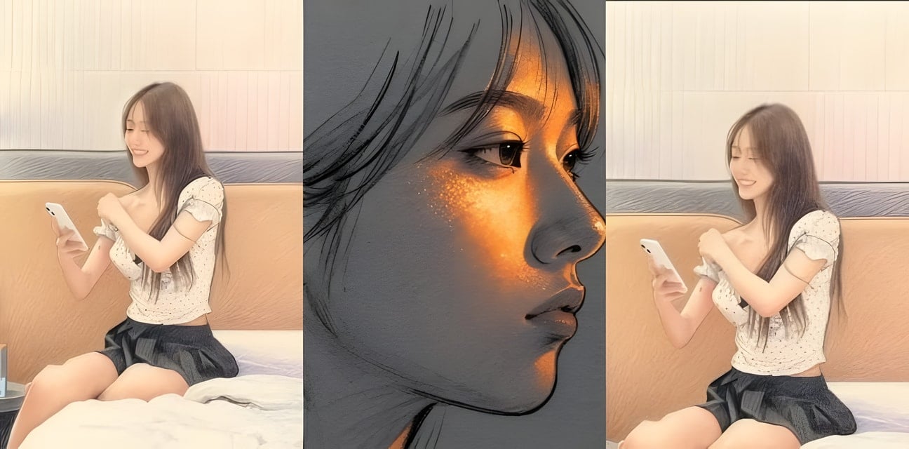 抖音万人求！成昆06年探花妹子清纯素描太撩人