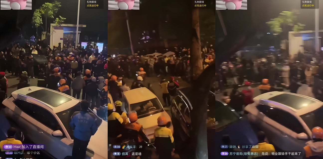 长沙外卖抗议升级！小区门口骑手大军集结驰援全网炸锅