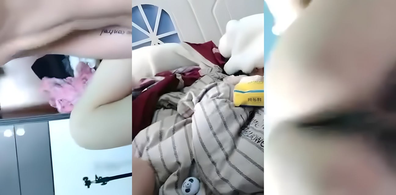 出租屋劲爆3P！小混混勾搭三个清纯少女狂欢乱交内射吞精